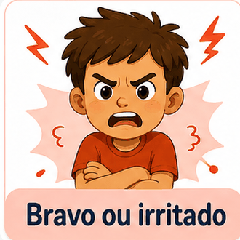 Bravo ou irritado